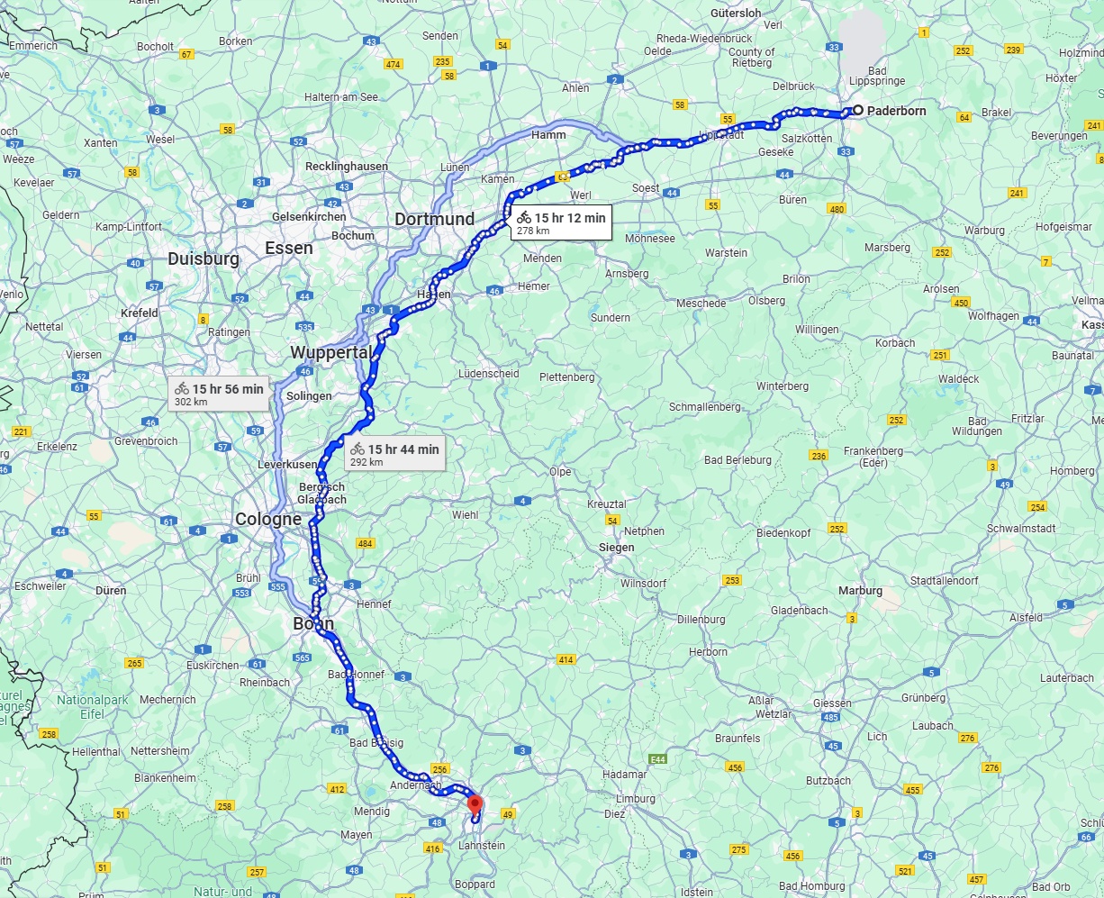 Anreise von Paderborn Zu Koblenz Über 