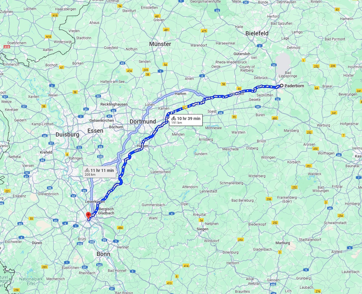 Anreise von Paderborn Zu Köln Über 
