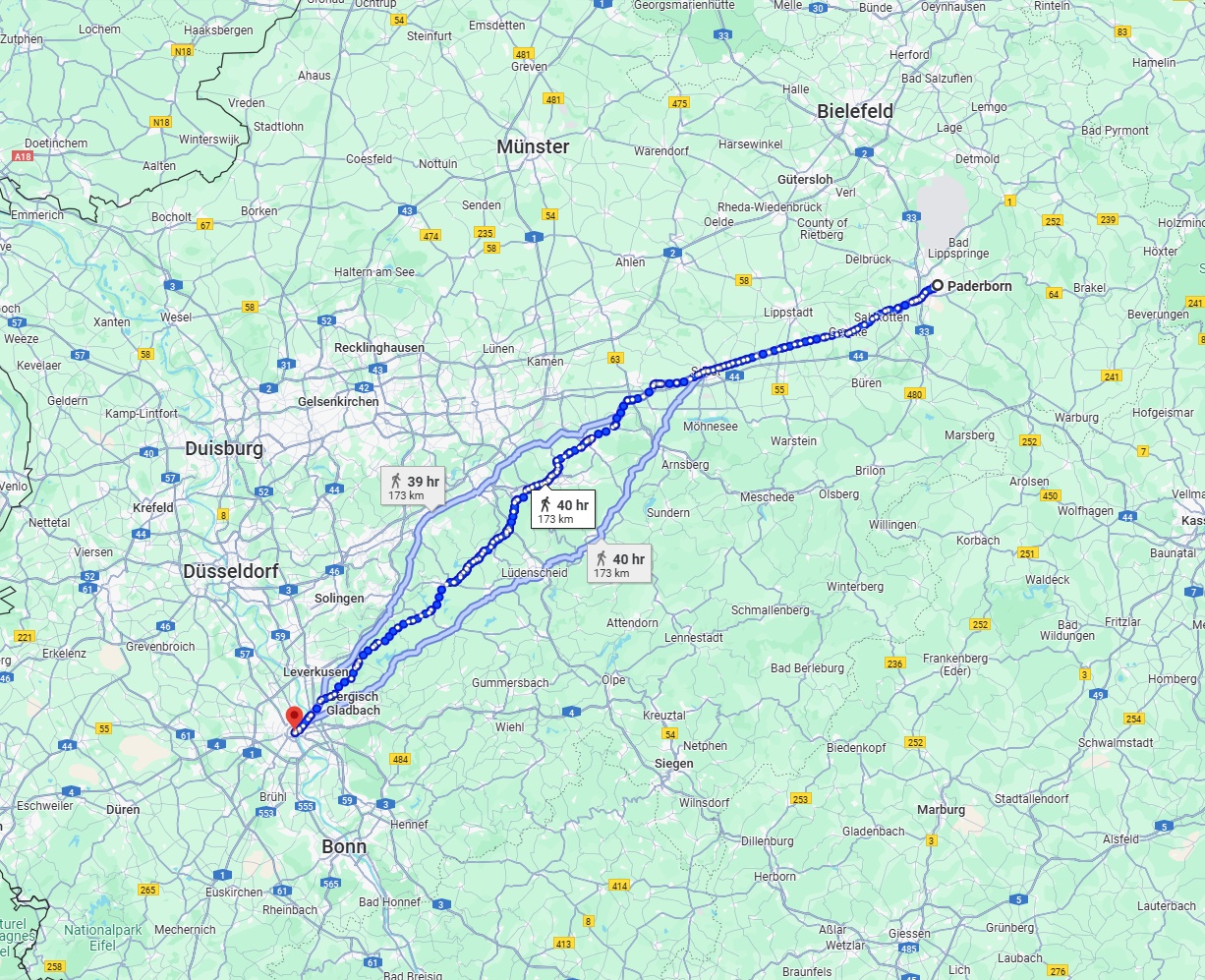 Anreise von Paderborn Zu Köln Über 