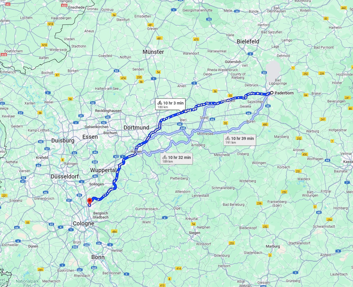 Anreise von Paderborn Zu Leverkusen Über 