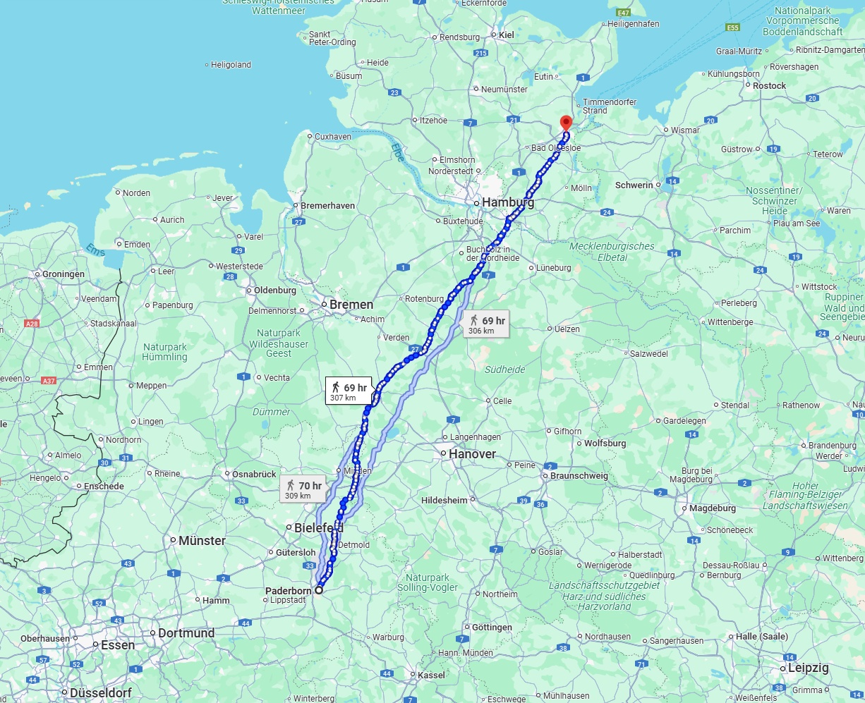 Anreise von Paderborn Zu Lübeck Über 