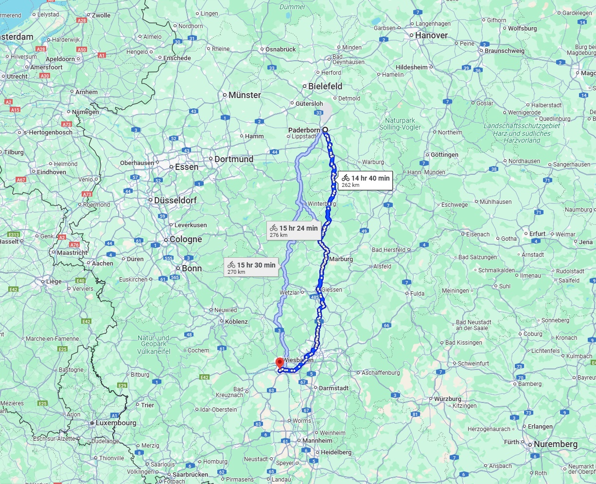 Anreise von Paderborn Zu Mainz Über 