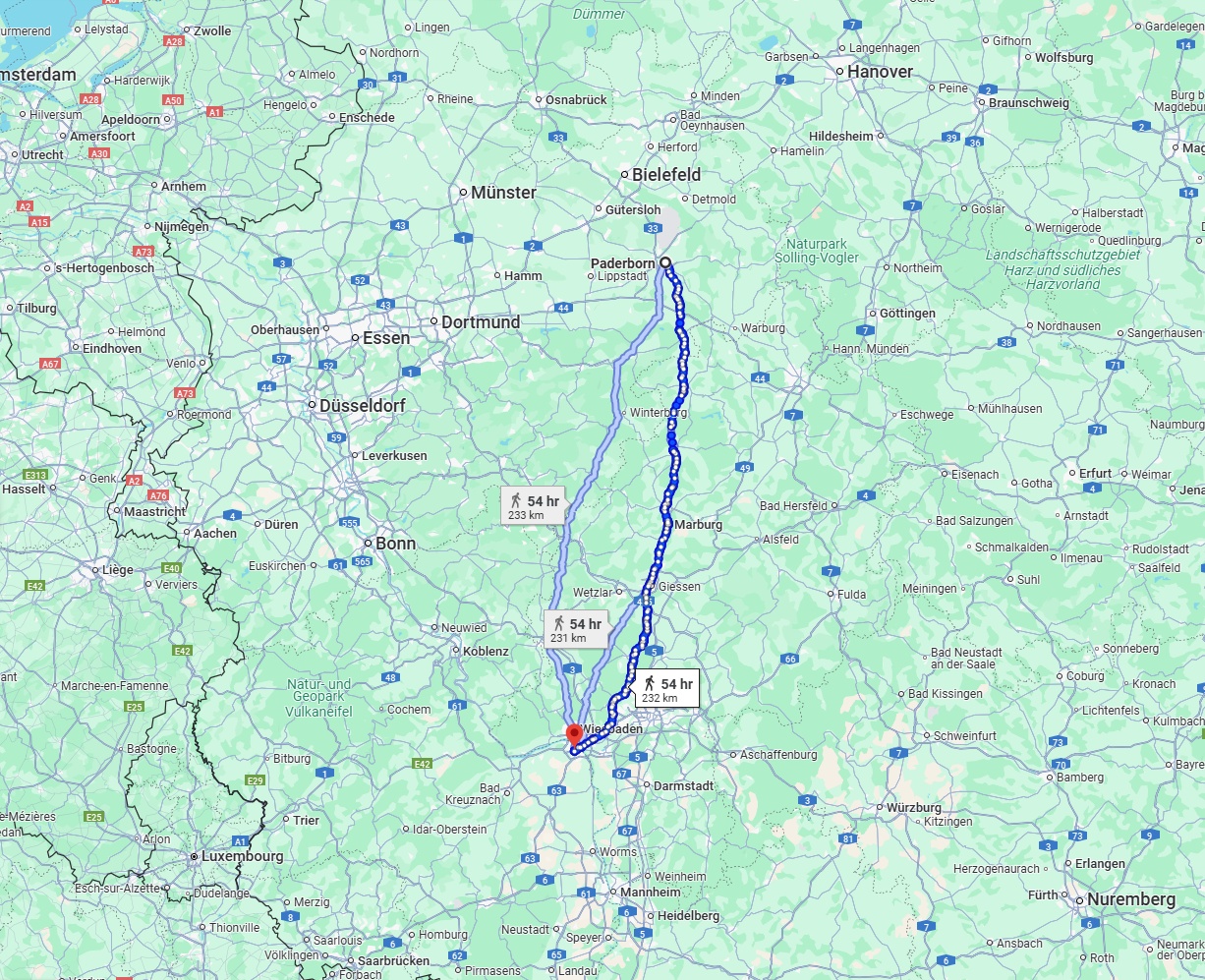 Anreise von Paderborn Zu Mainz Über 