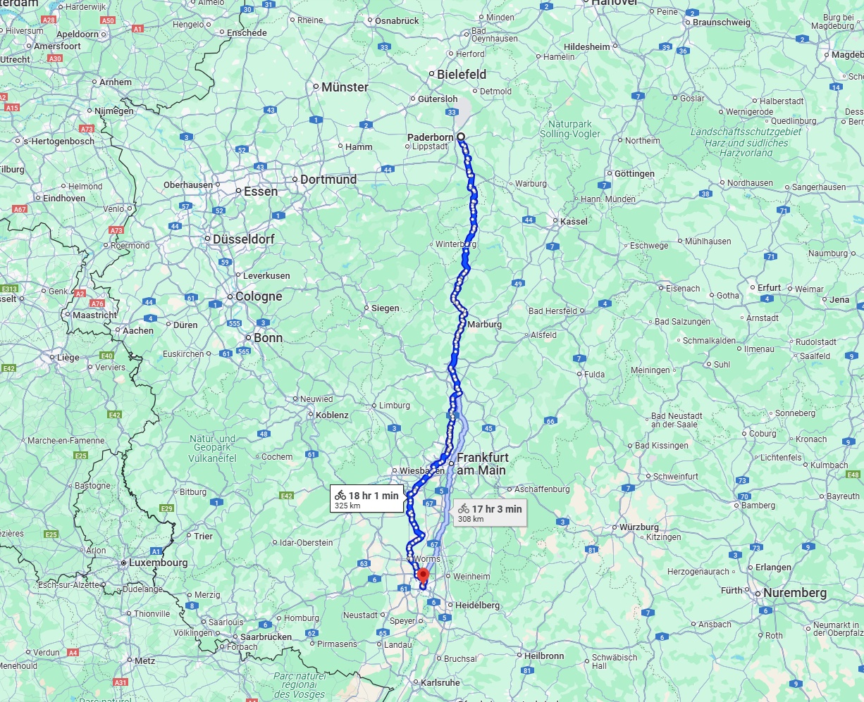 Anreise von Paderborn Zu Mannheim Über 