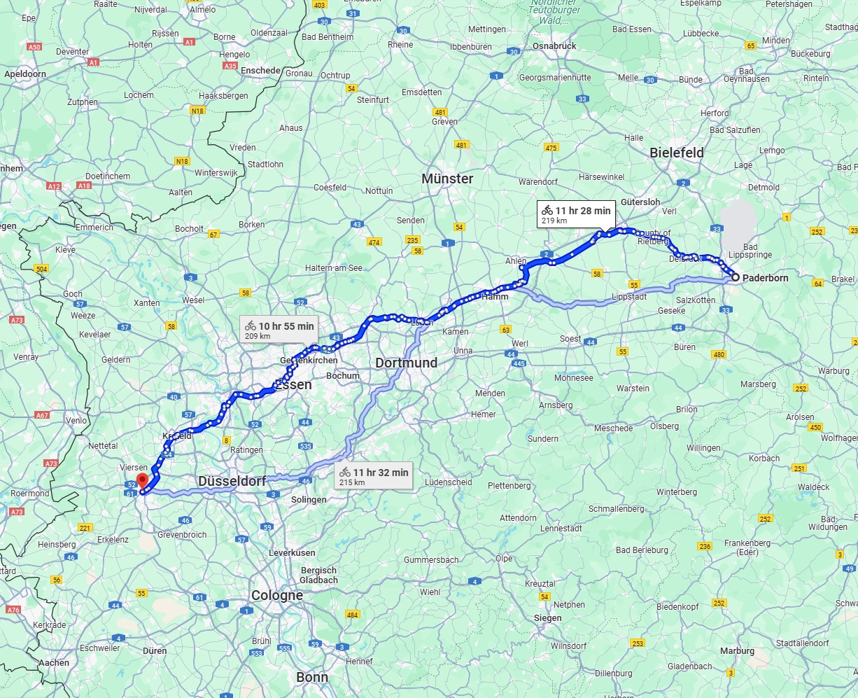Anreise von Paderborn Zu Mönchengladbach Über 