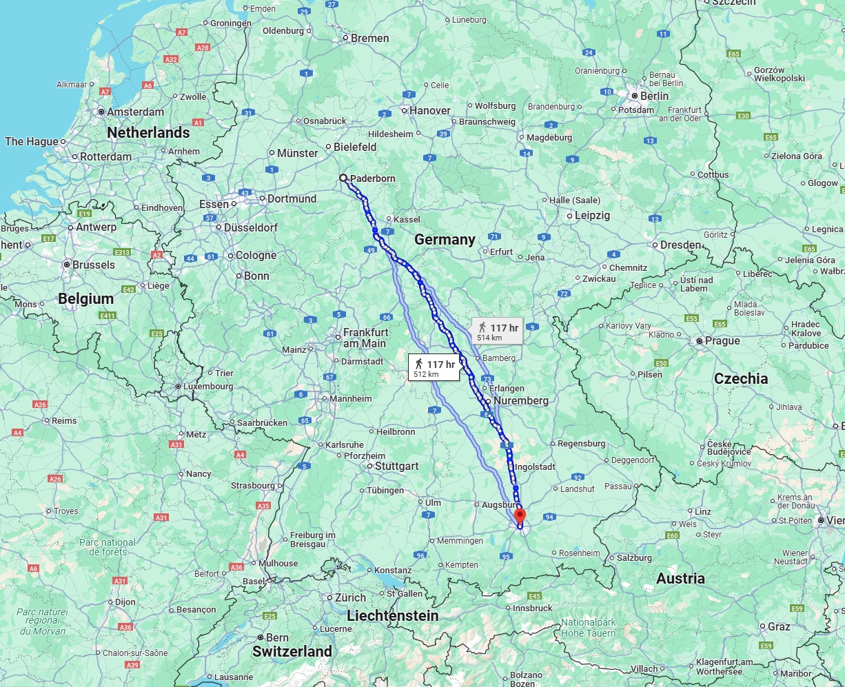 Anreise von Paderborn Zu München Über 