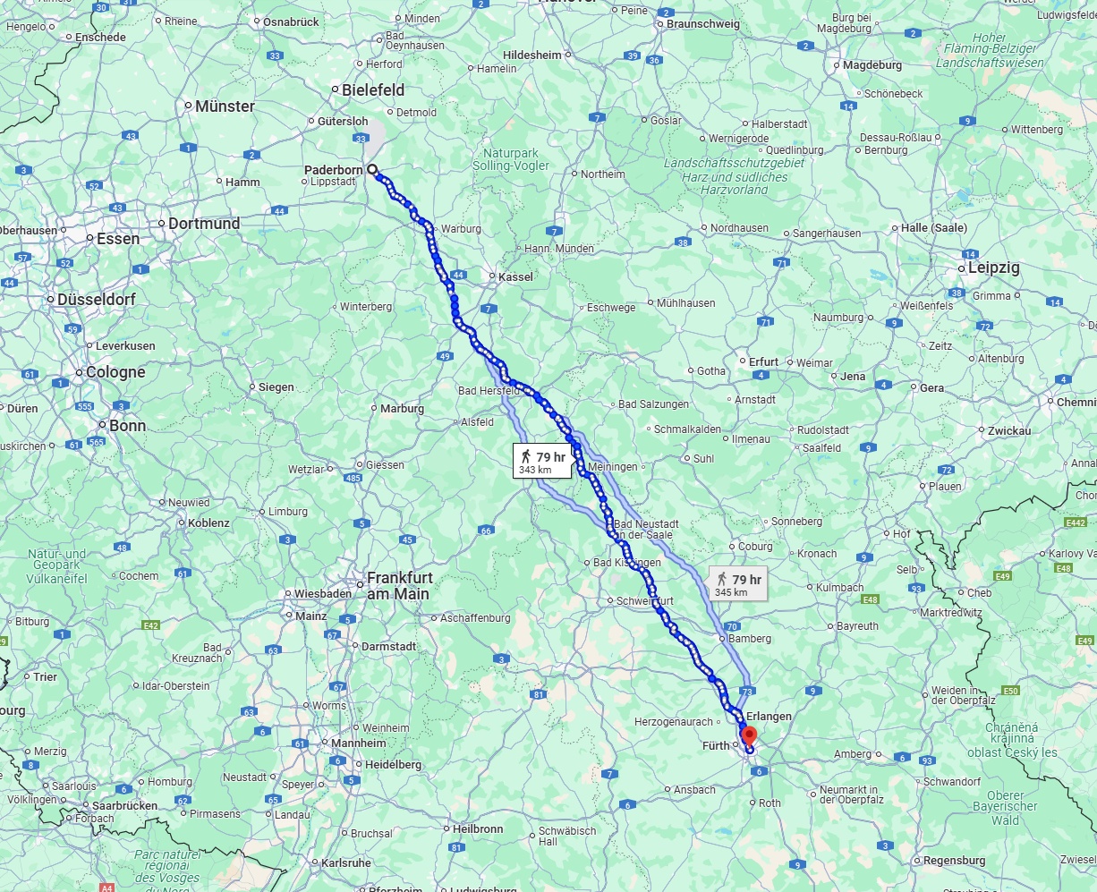 Anreise von Paderborn Zu Nürnberg Über 