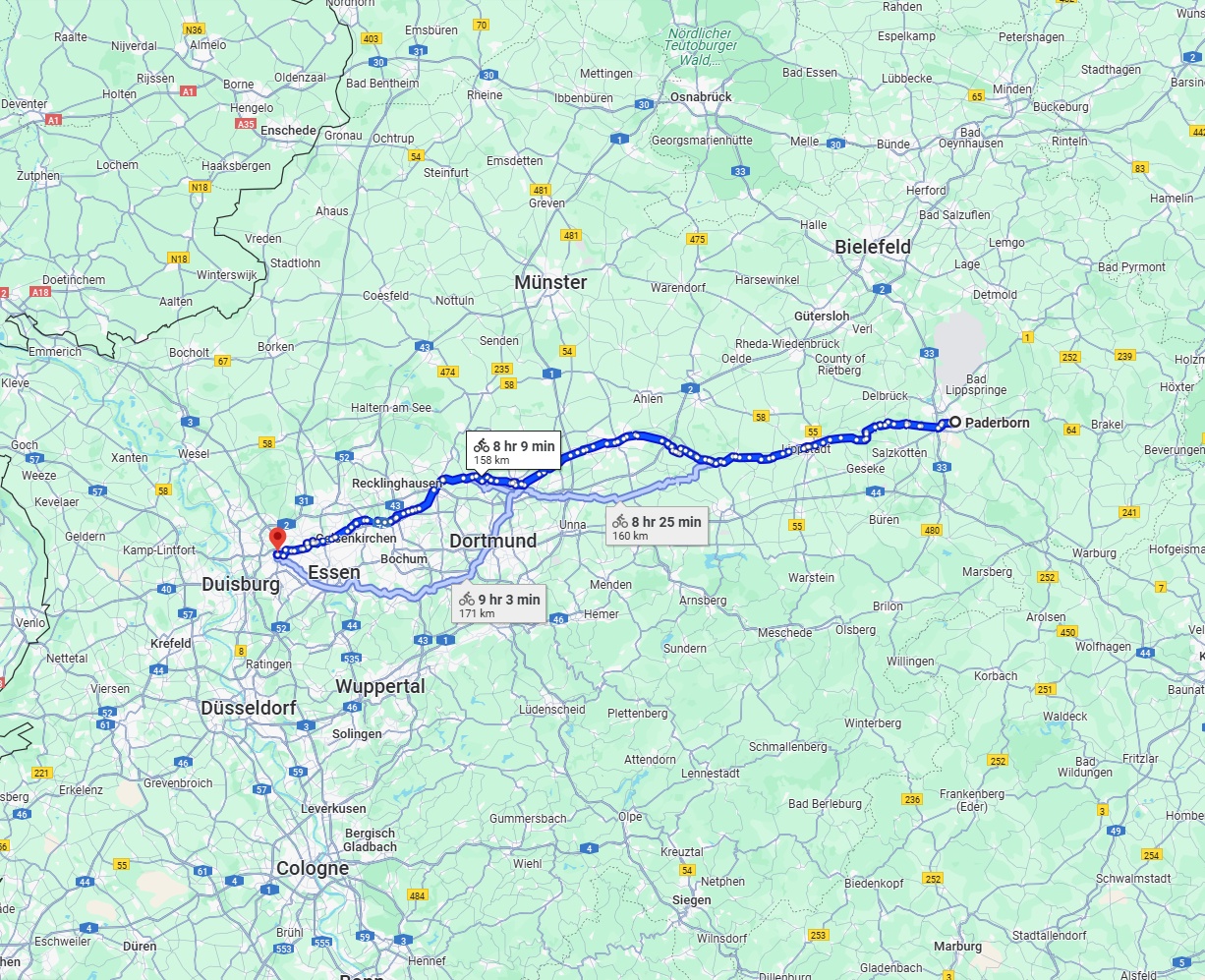 Anreise von Paderborn Zu Oberhausen Über 