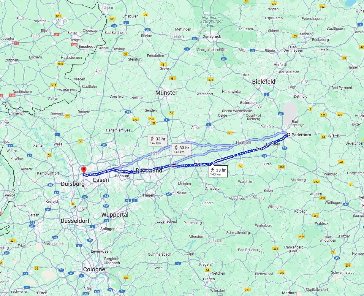 Anreise von Paderborn Zu Oberhausen Über 