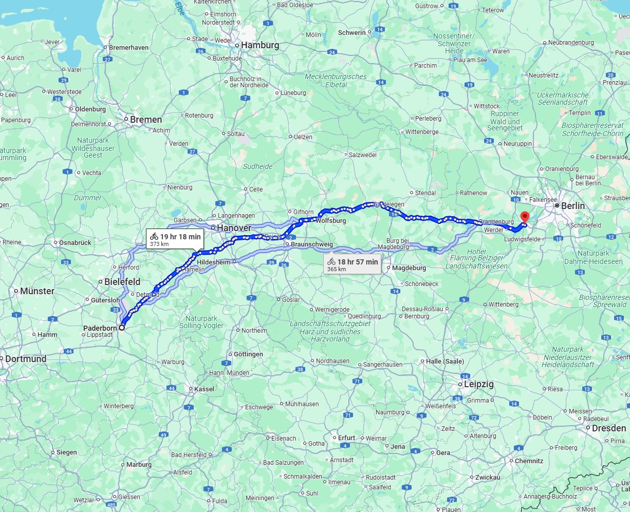 Anreise von Paderborn Zu Potsdam Über 
