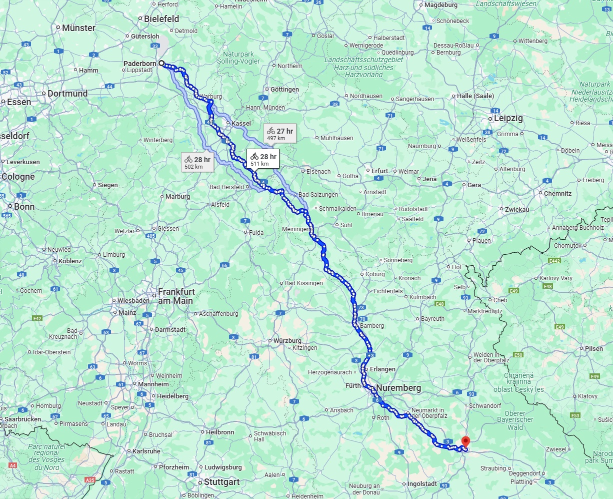 Anreise von Paderborn Zu Regensburg Über 