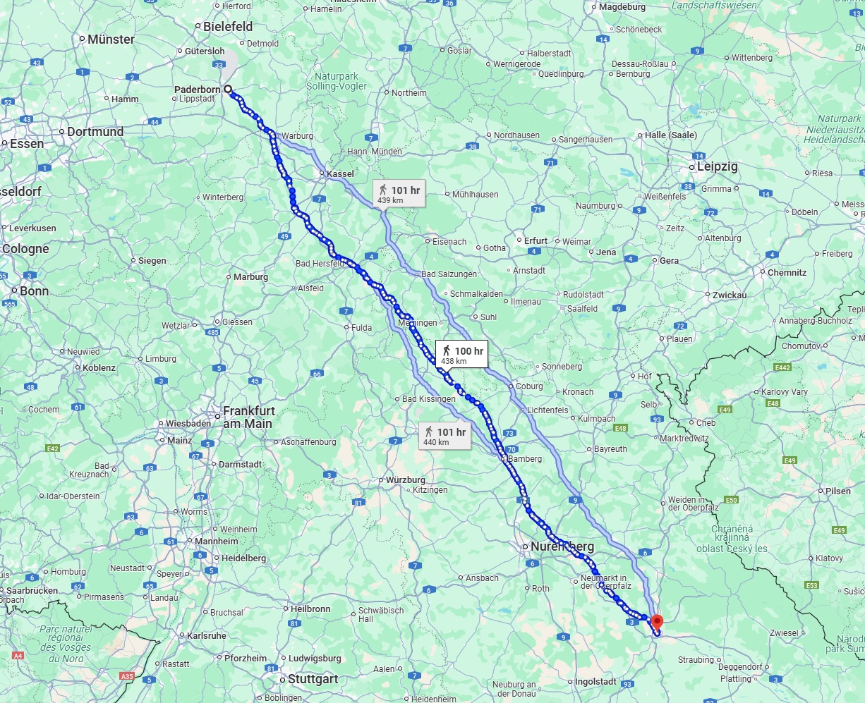 Anreise von Paderborn Zu Regensburg Über 