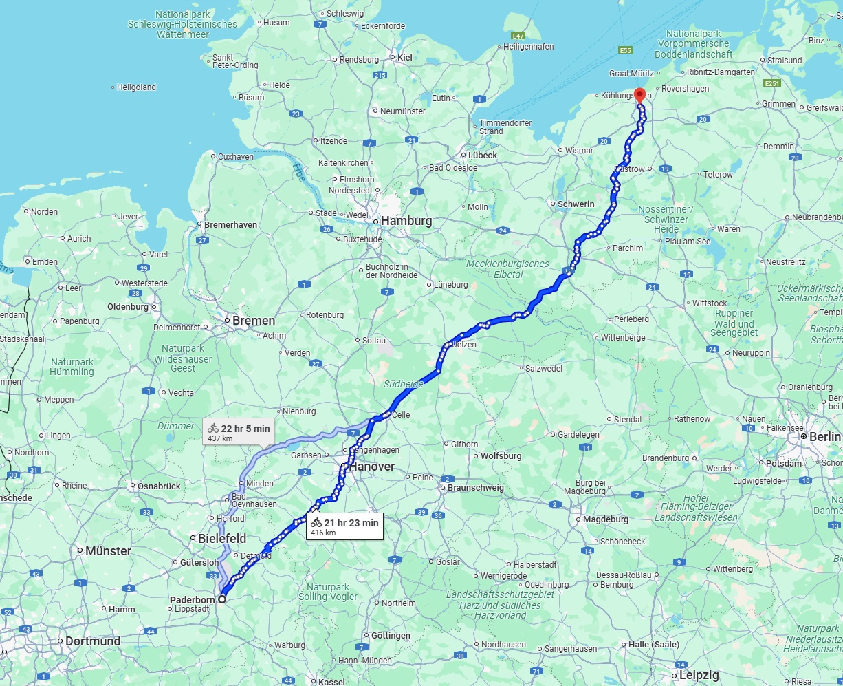 Anreise von Paderborn Zu Rostock Über 