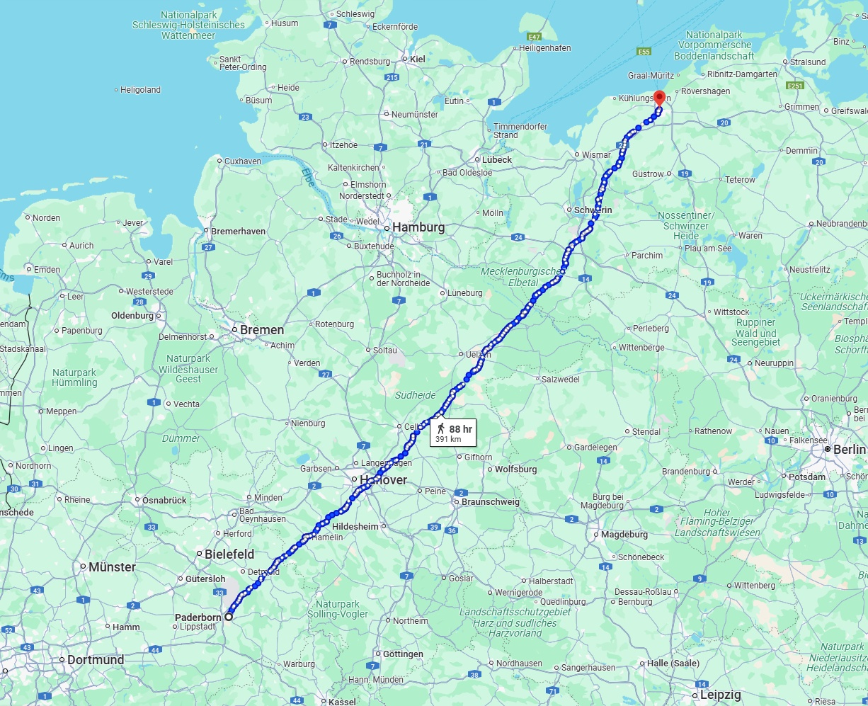 Anreise von Paderborn Zu Rostock Über 