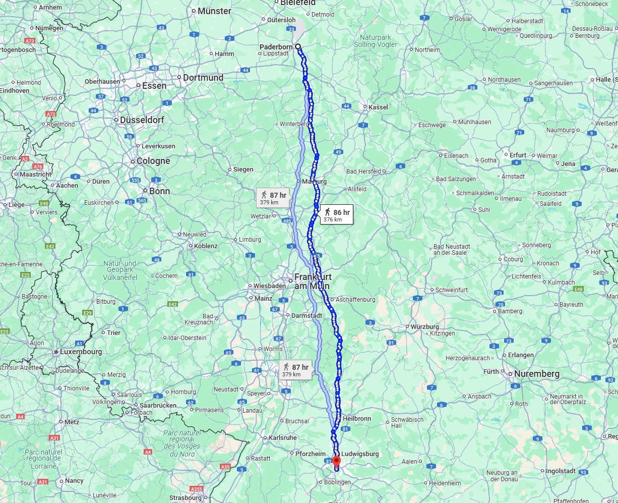 Anreise von Paderborn Zu Stuttgart Über 