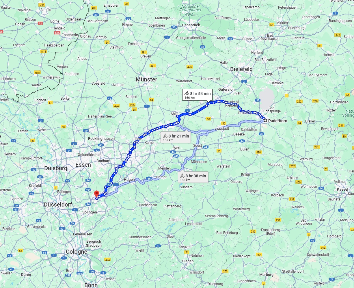 Anreise von Paderborn Zu Wuppertal Über 