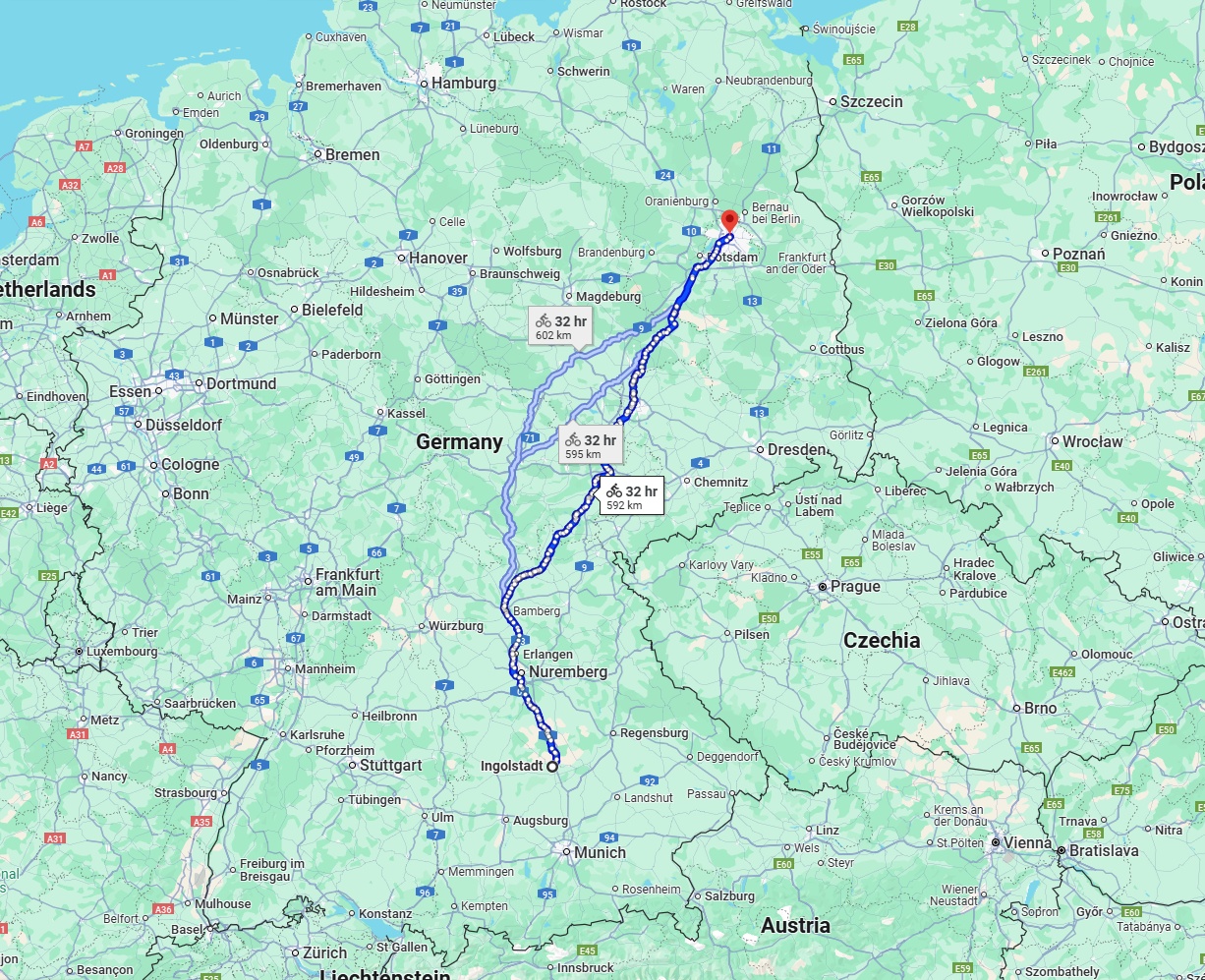 Anreise von Ingolstadt Zu Berlin Über 