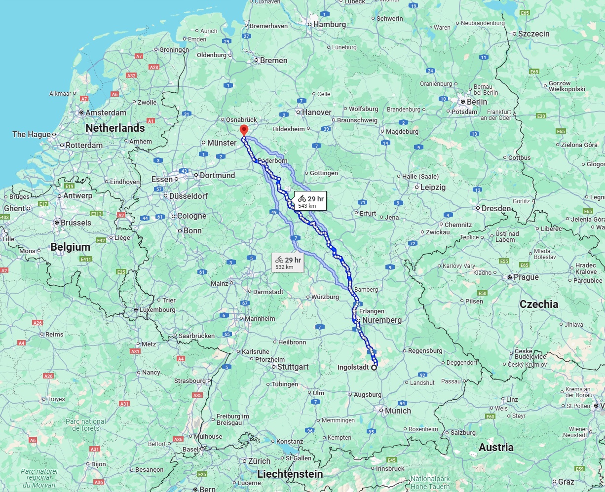 Anreise von Ingolstadt Zu Bielefeld Über 