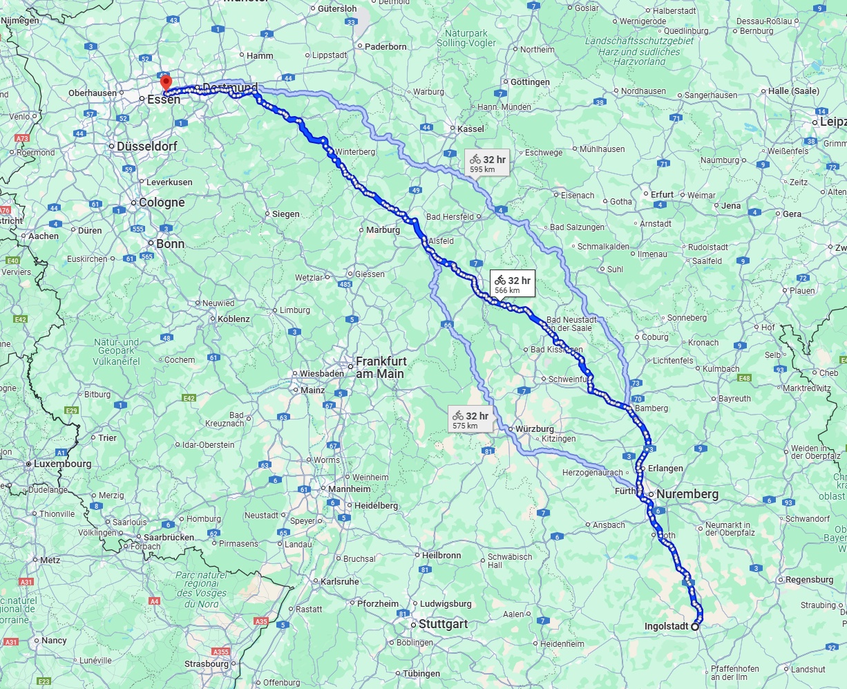 Anreise von Ingolstadt Zu Bochum Über 