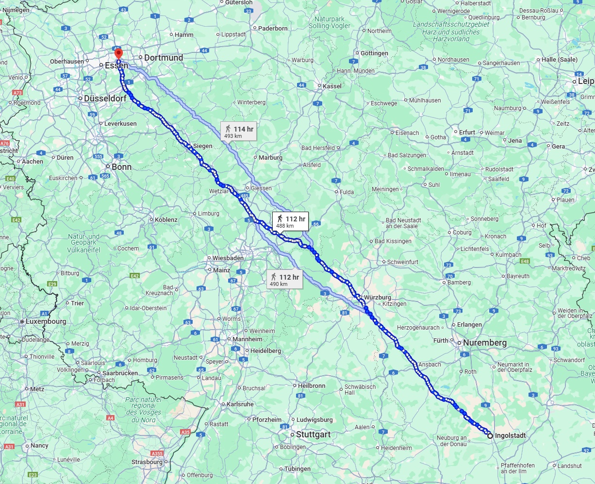 Anreise von Ingolstadt Zu Bochum Über 