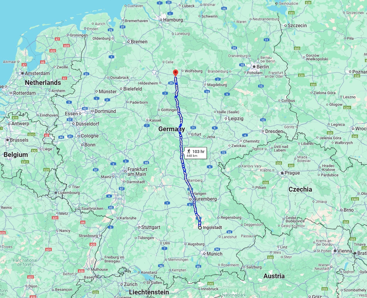 Anreise von Ingolstadt Zu Braunschweig Über 