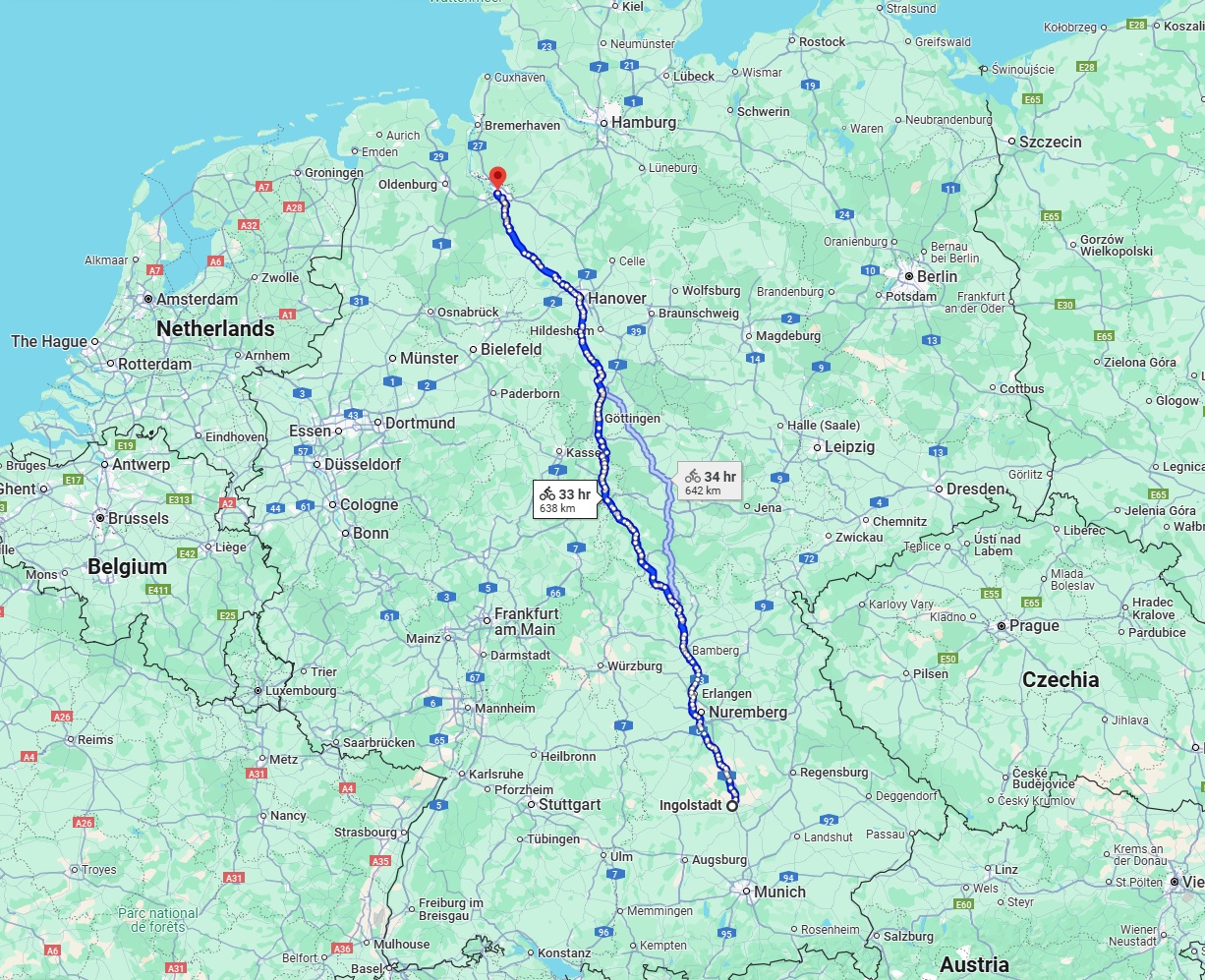 Anreise von Ingolstadt Zu Bremen Über 