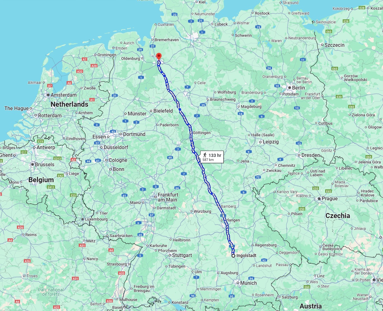 Anreise von Ingolstadt Zu Bremen Über 