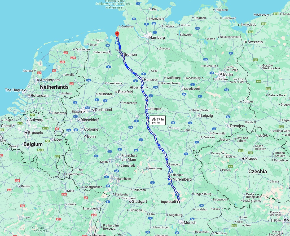 Anreise von Ingolstadt Zu Bremerhaven Über 
