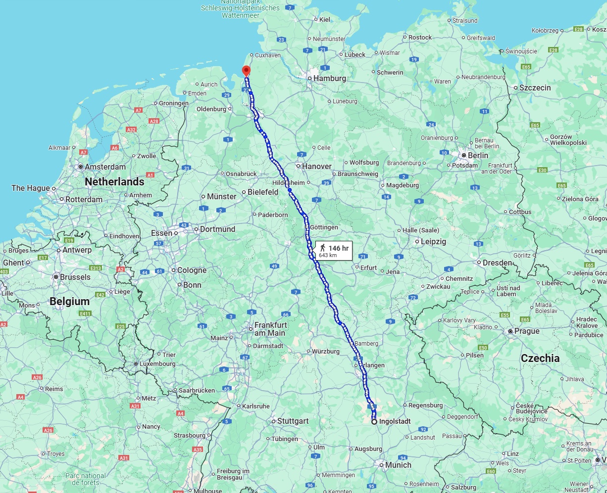 Anreise von Ingolstadt Zu Bremerhaven Über 