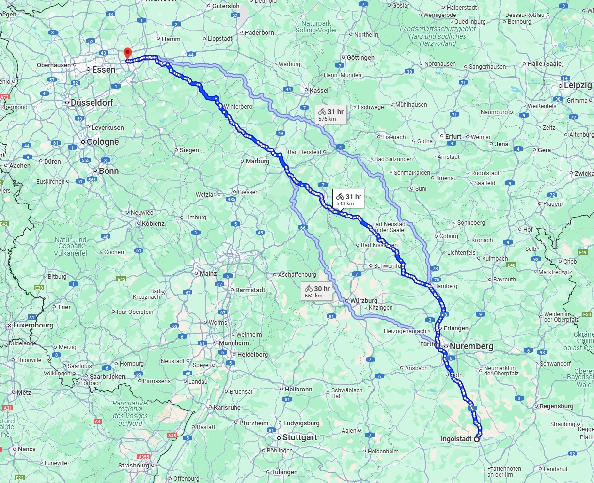 Anreise von Ingolstadt Zu Dortmund Über 