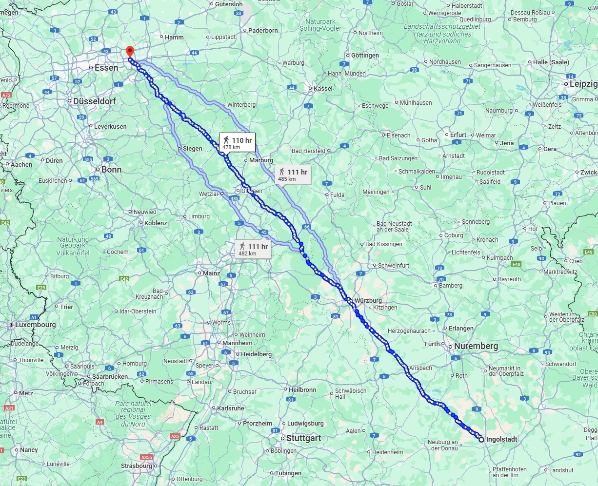 Anreise von Ingolstadt Zu Dortmund Über 