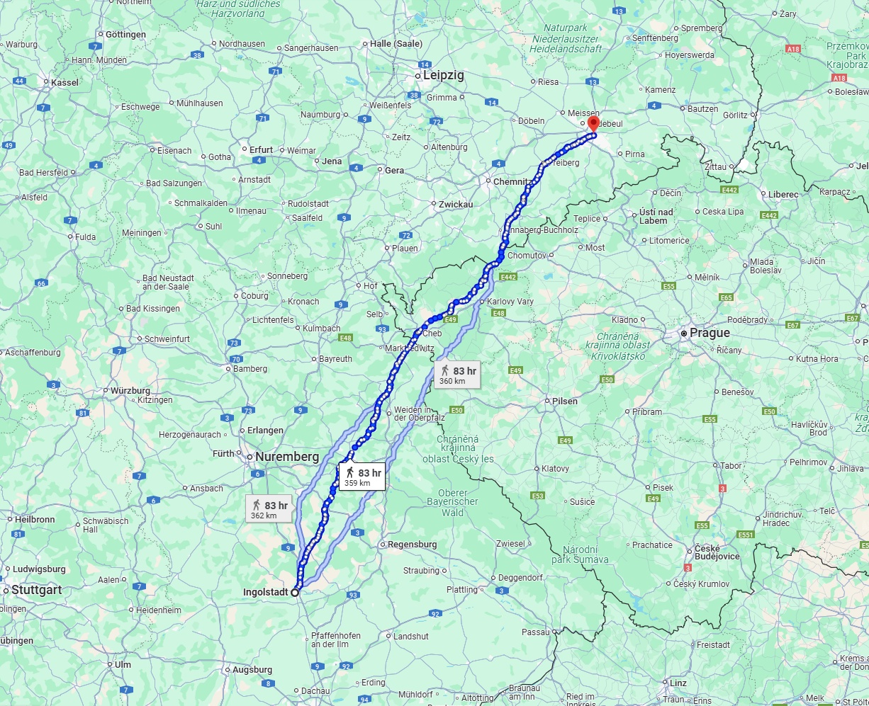 Anreise von Ingolstadt Zu Dresden Über 
