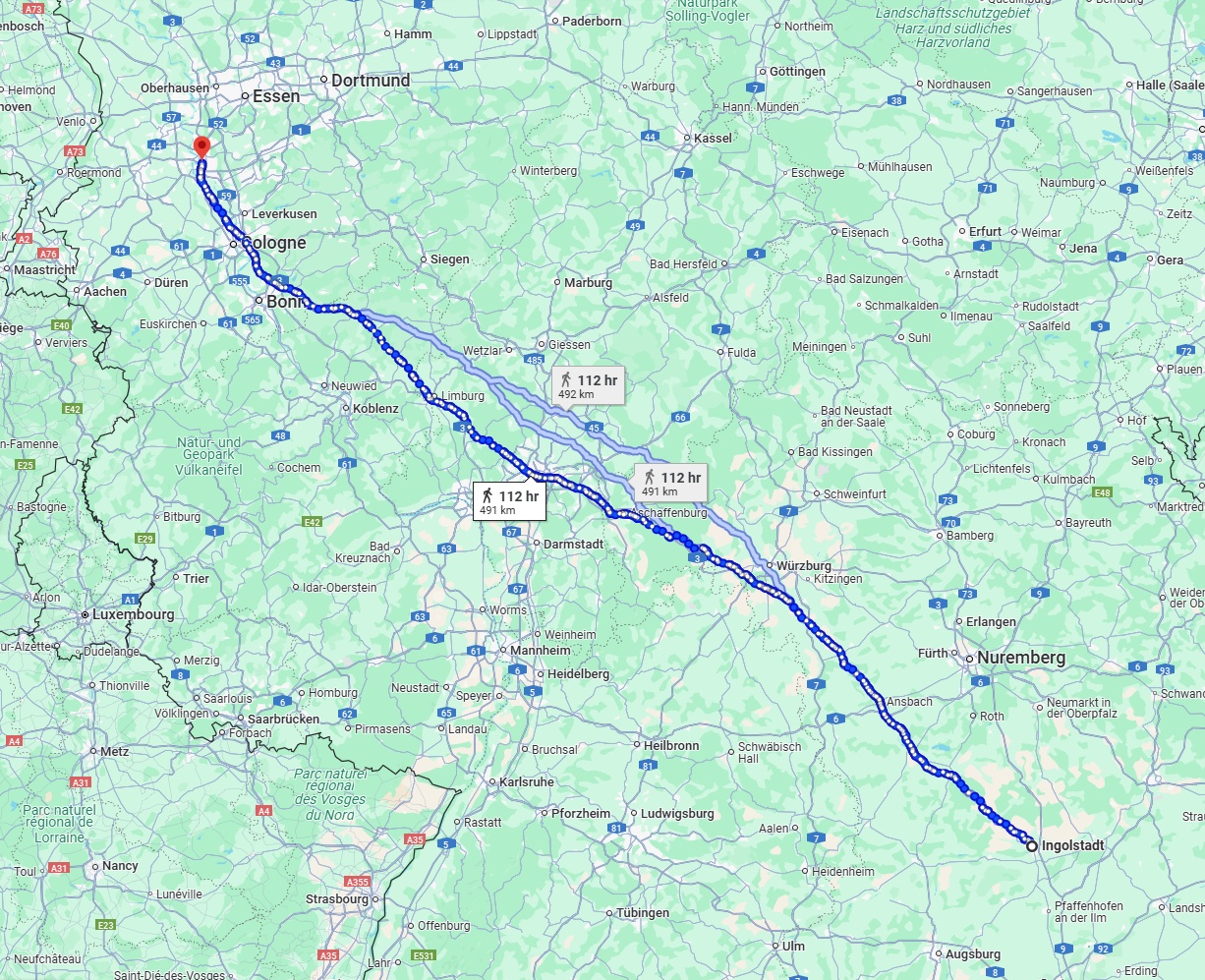 Anreise von Ingolstadt Zu Düsseldorf Über 