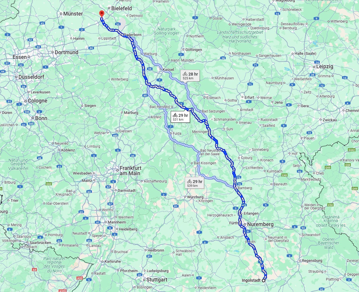 Anreise von Ingolstadt Zu Gütersloh Über 