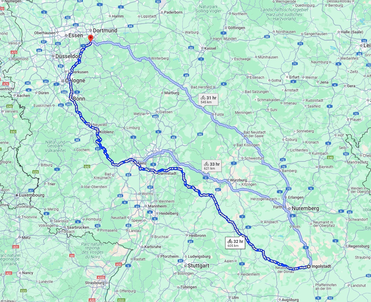 Anreise von Ingolstadt Zu Hagen Über 