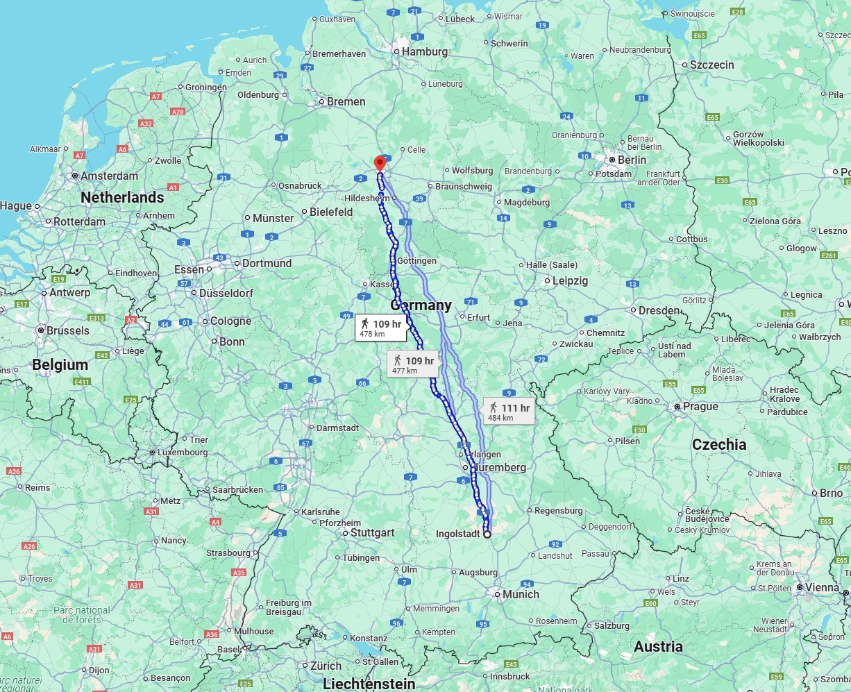 Anreise von Ingolstadt Zu Hannover Über 