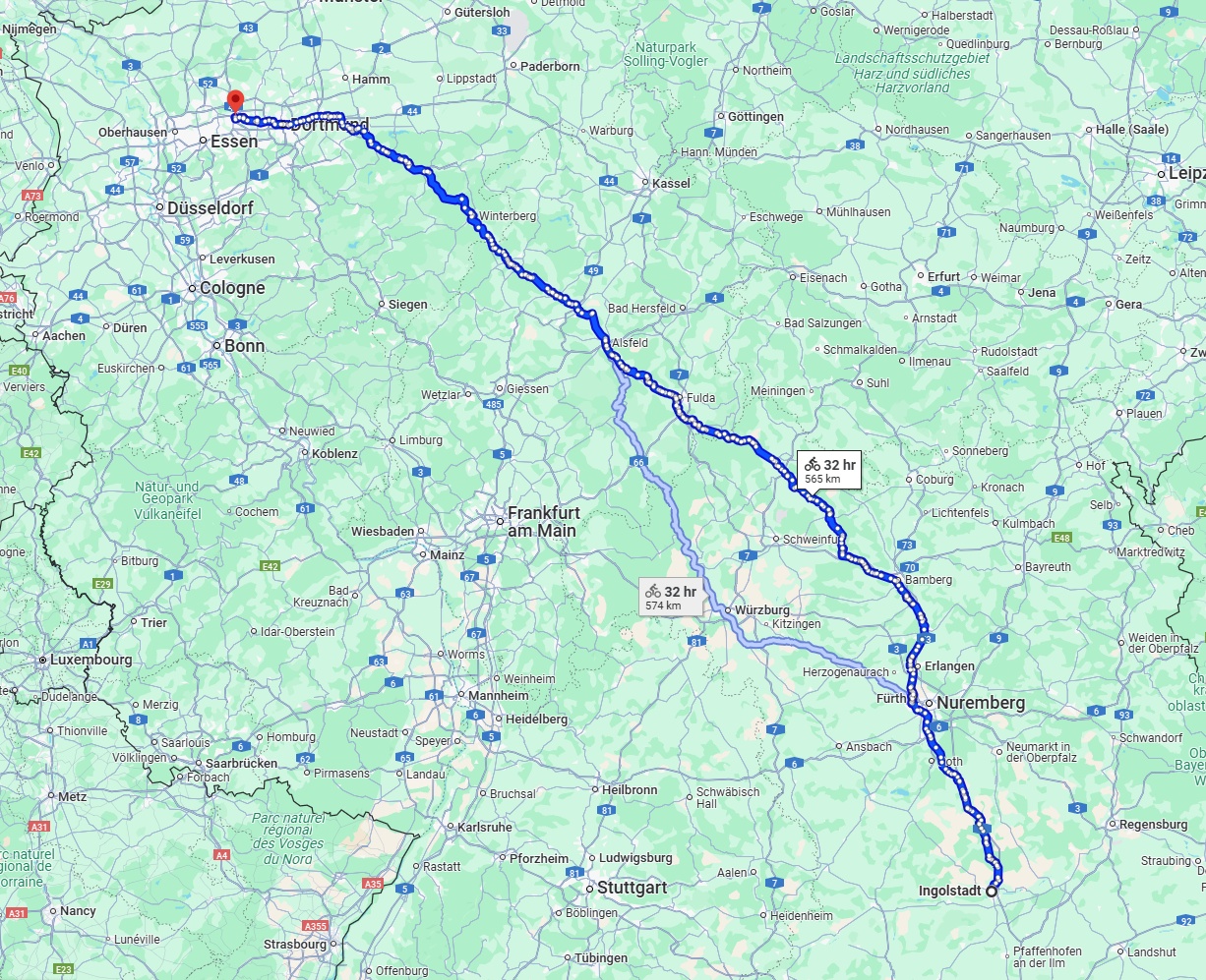 Anreise von Ingolstadt Zu Herne Über 