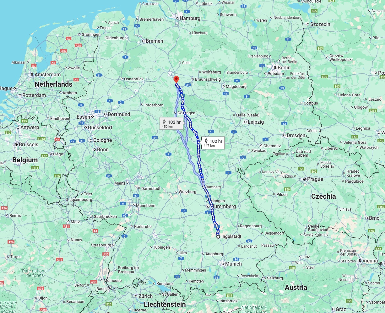 Anreise von Ingolstadt Zu Hildesheim Über 