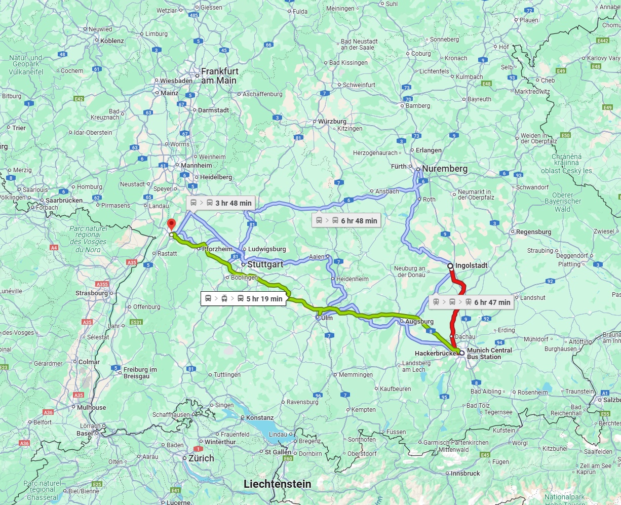 Anreise von Ingolstadt Zu Karlsruhe Über 