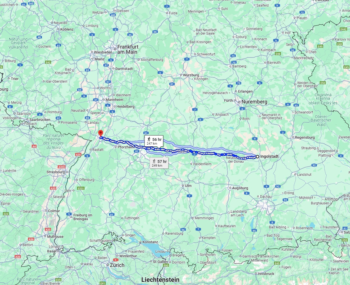 Anreise von Ingolstadt Zu Karlsruhe Über 