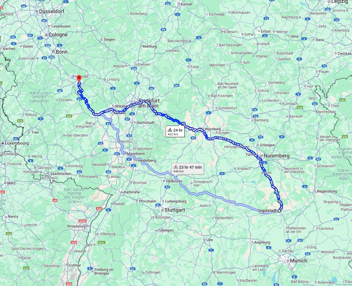 Anreise von Ingolstadt Zu Koblenz Über 