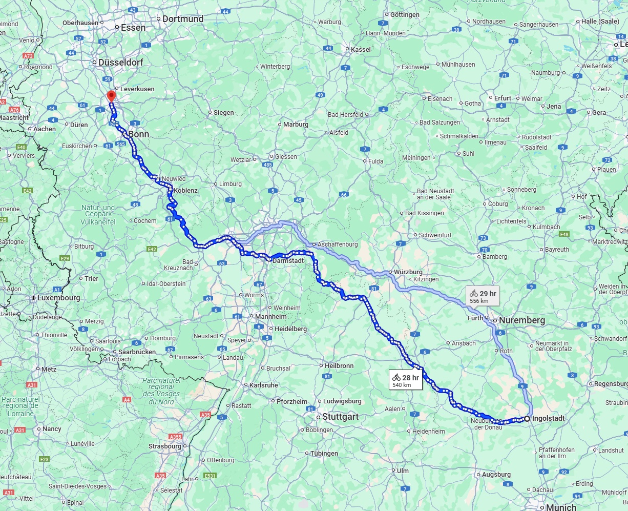 Anreise von Ingolstadt Zu Köln Über 