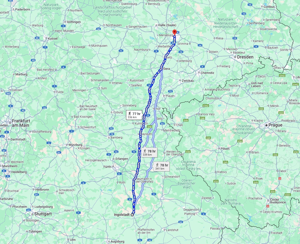 Anreise von Ingolstadt Zu Leipzig Über 