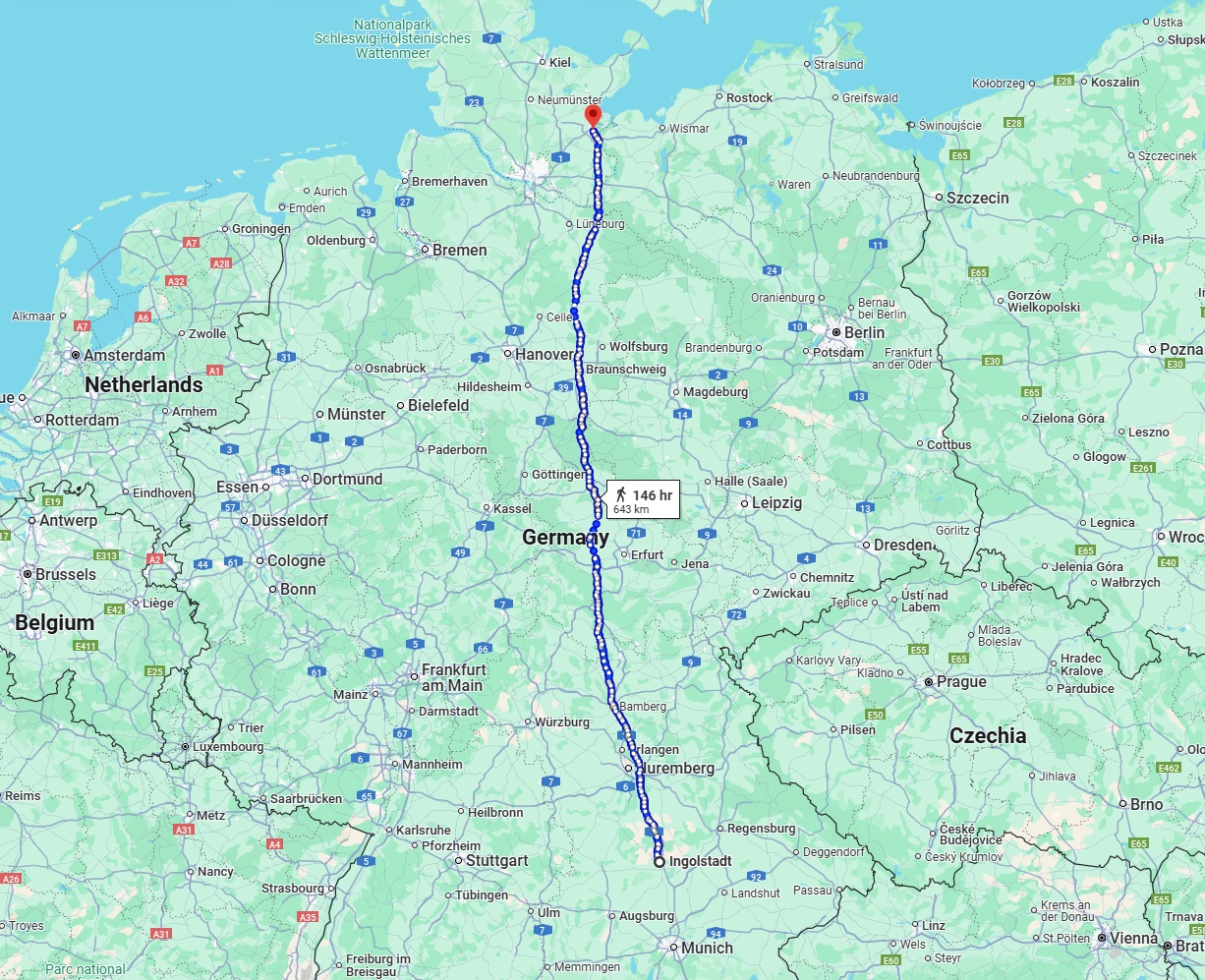 Anreise von Ingolstadt Zu Lübeck Über 