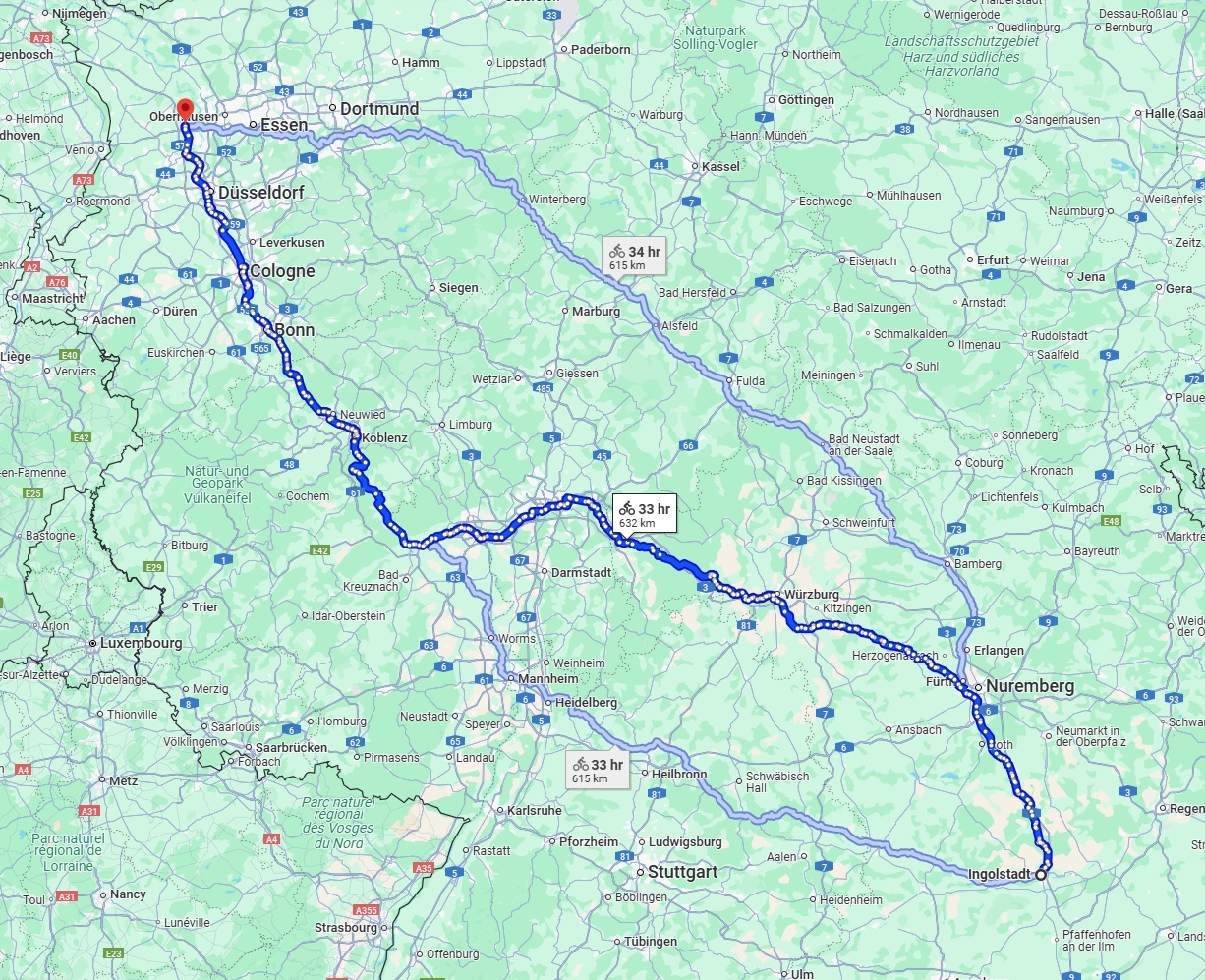 Anreise von Ingolstadt Zu Moers Über 