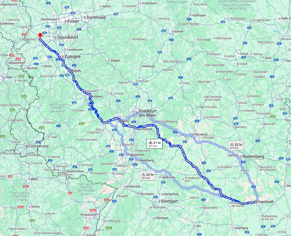 Anreise von Ingolstadt Zu Mönchengladbach Über 