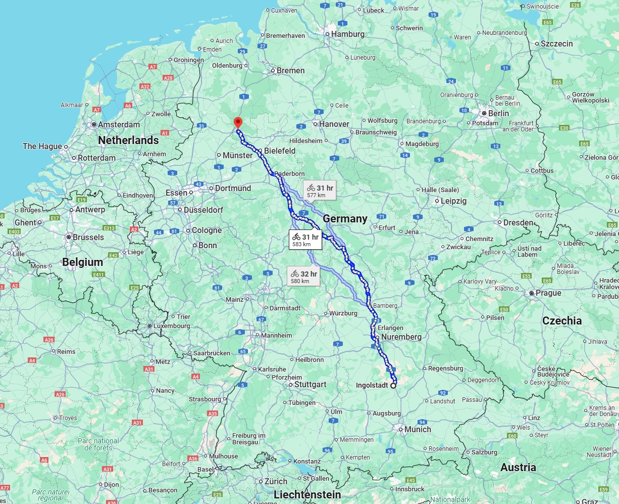 Anreise von Ingolstadt Zu Osnabrück Über 