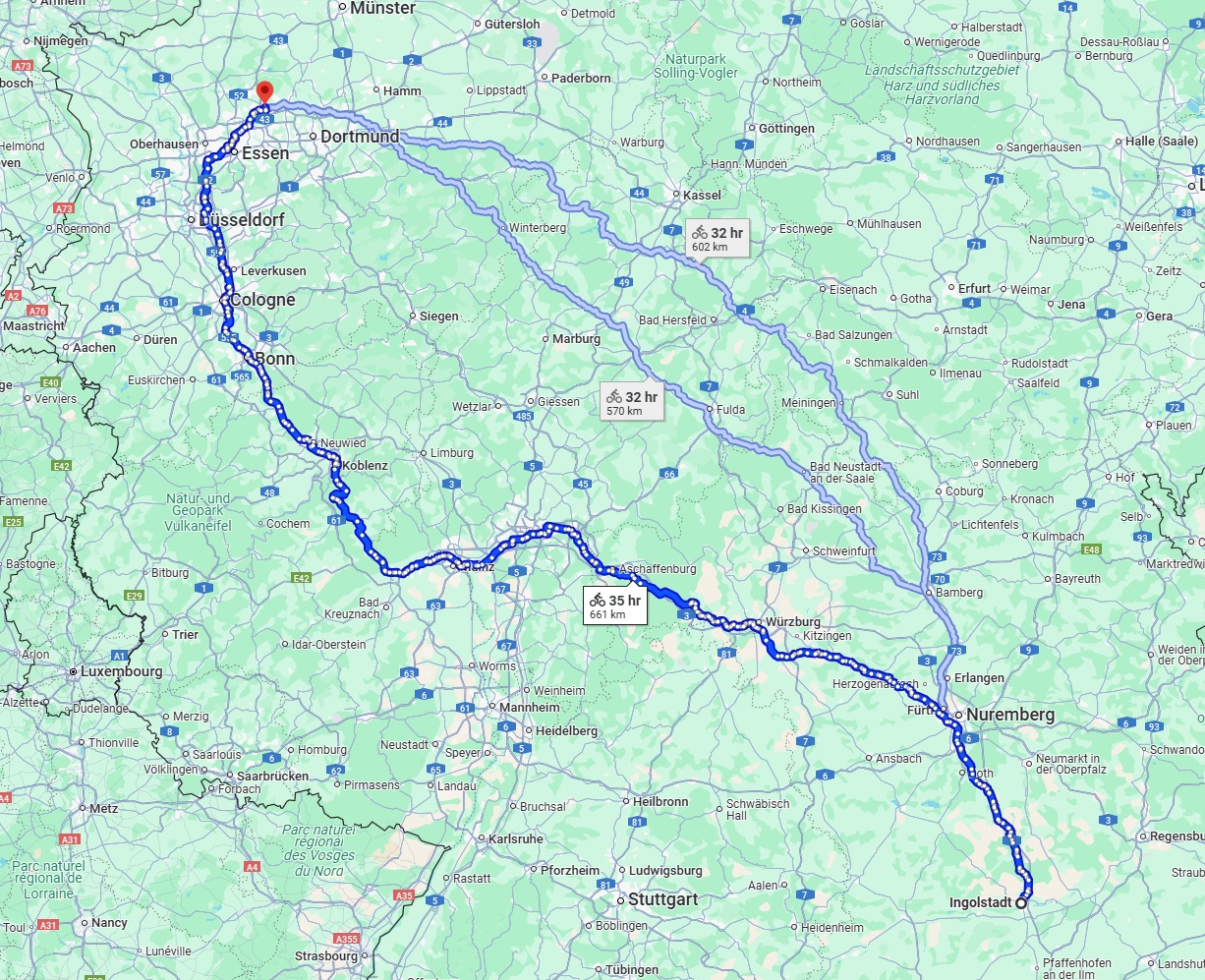 Anreise von Ingolstadt Zu Recklinghausen Über 