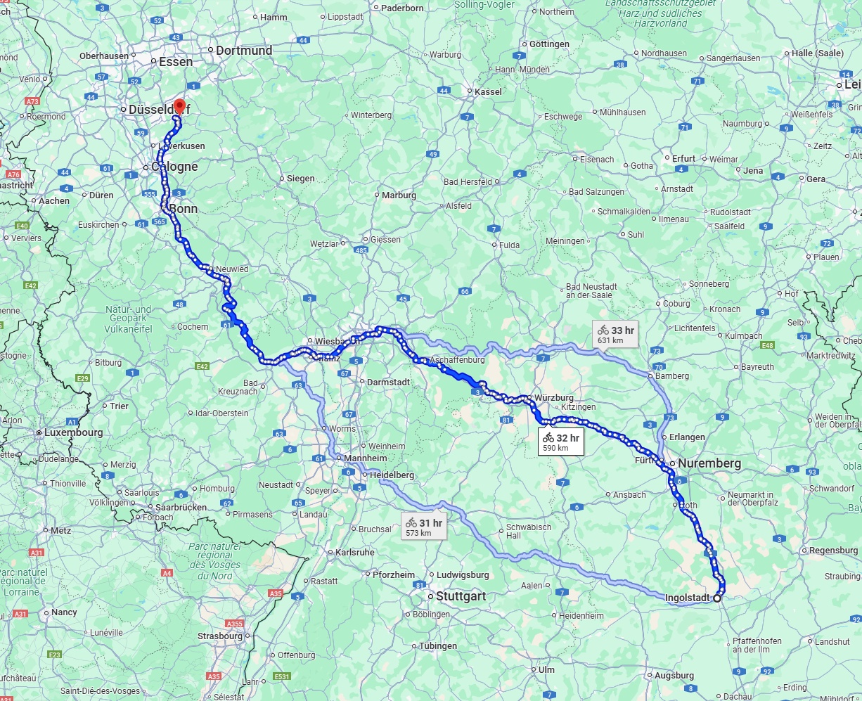 Anreise von Ingolstadt Zu Remscheid Über 
