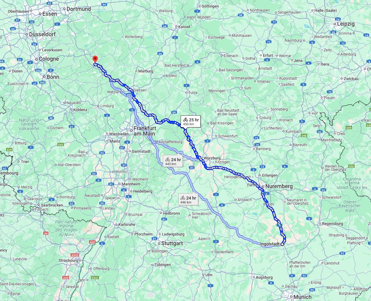 Anreise von Ingolstadt Zu Siegen Über 